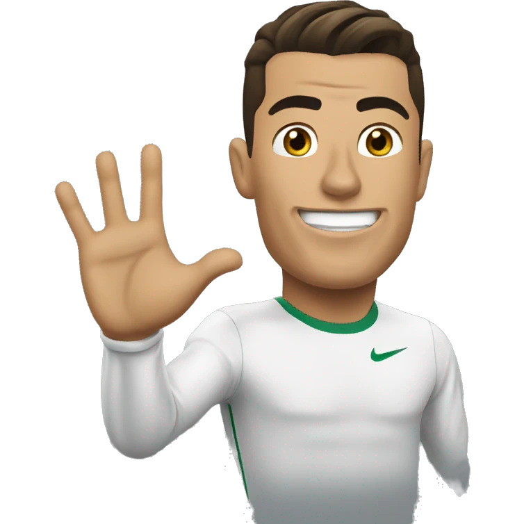 Cristiano Ronaldo say suiii emoji