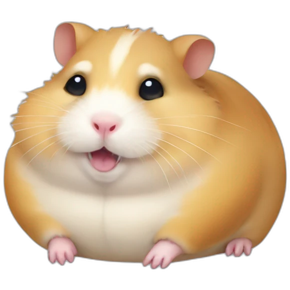 Morbidly obese hamster emoji