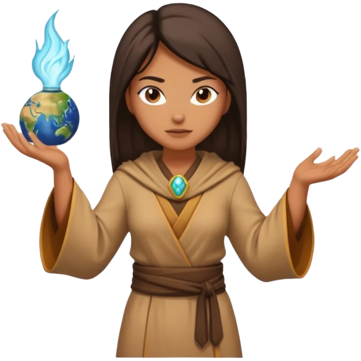earth bender woman who has powers to shape mold emoji