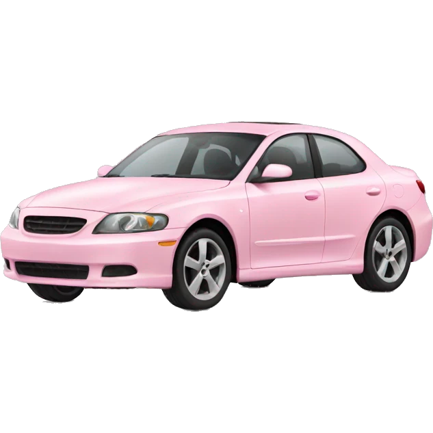 light pink car emoji