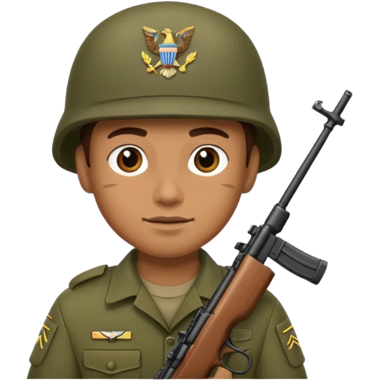 Soldier with rifle emoji