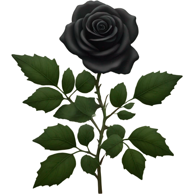 Black rose emoji