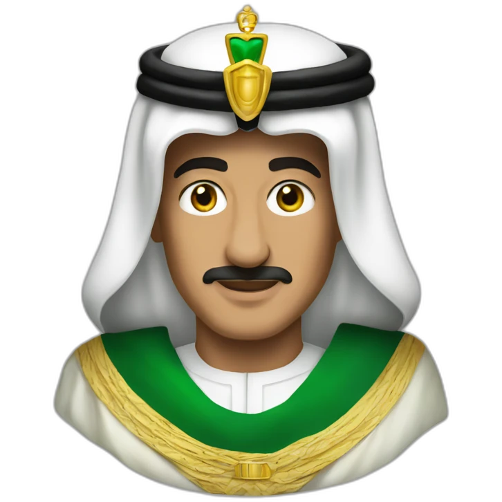 King salman with the flag emoji