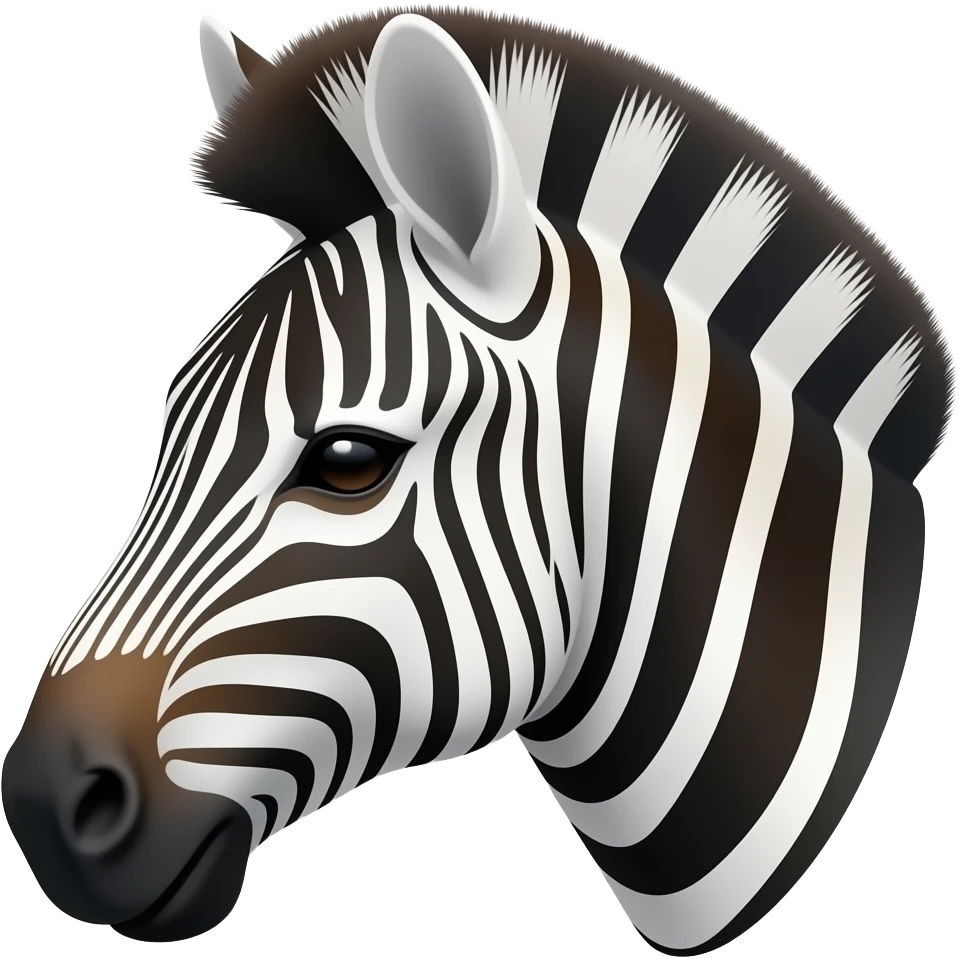zebra head emoji