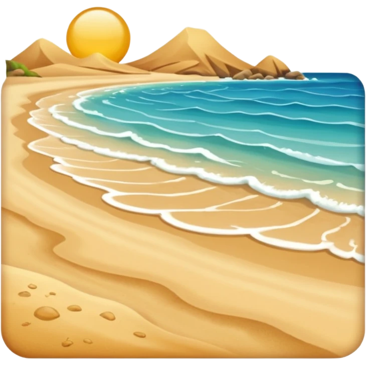 Sea beach emoji