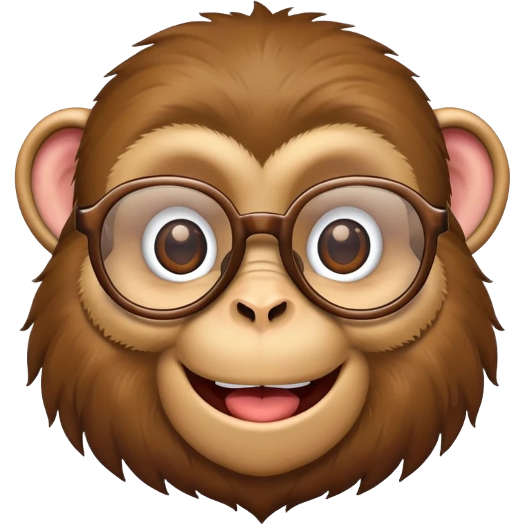 monkey wearing glasses  emoji
