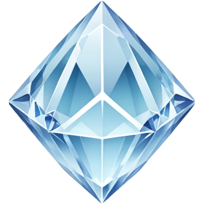 generate beautiful white crystal capital i emoji