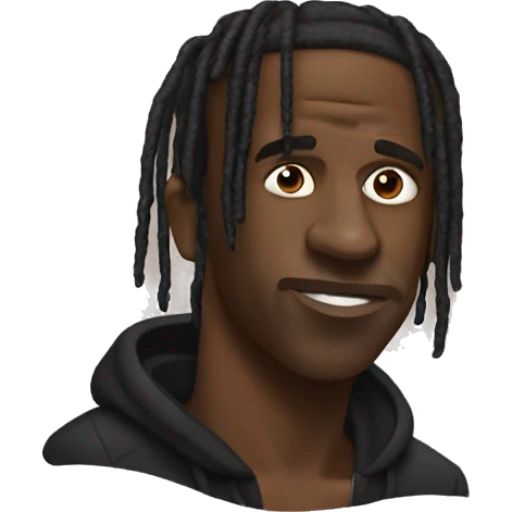 travis scott with a blunt emoji