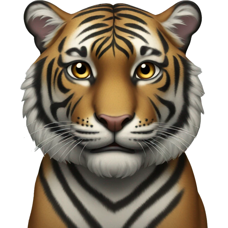 Black tiger emoji