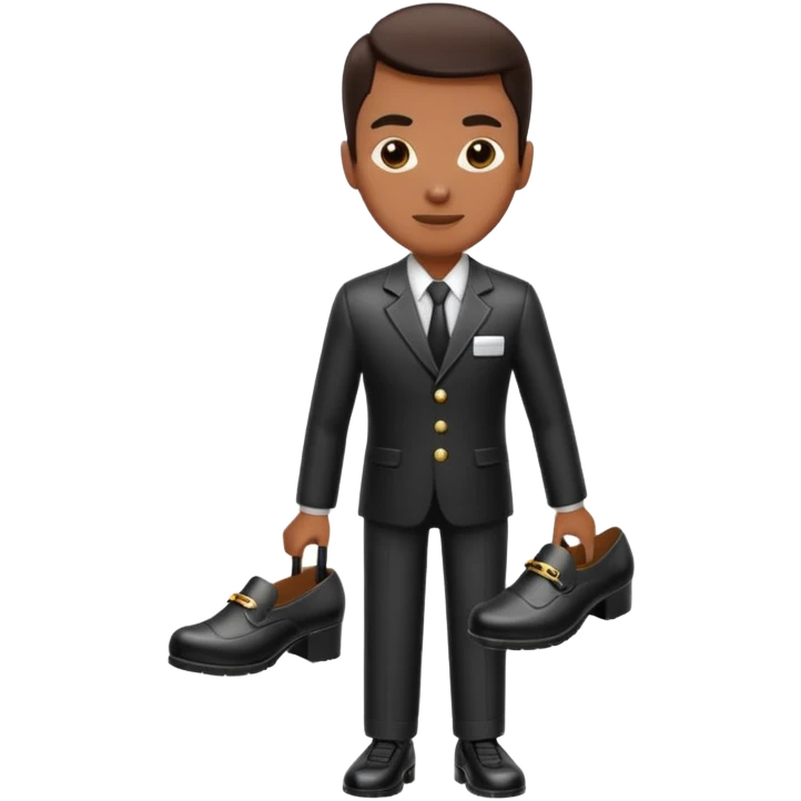 hotel worker shoe emoji