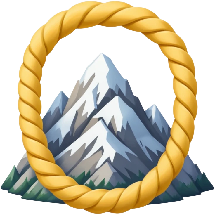 mountain rope emoji