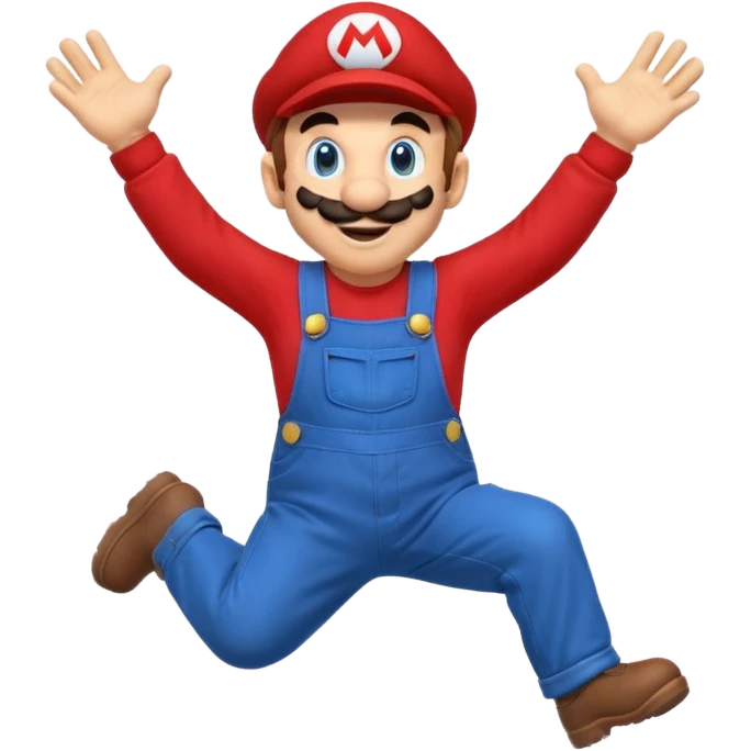 Mario jumps emoji