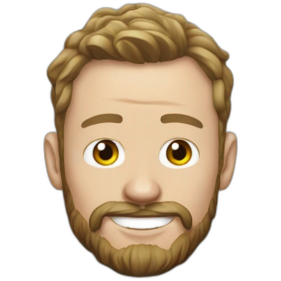 Jonathan Toews as beach bum with beard emoji