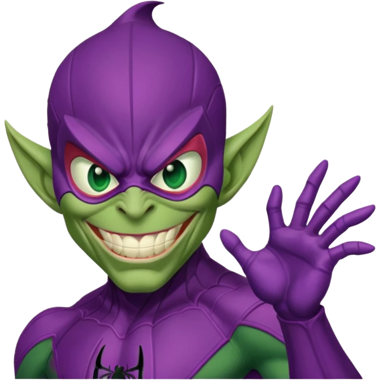 Green goblin classic Spiderman  emoji