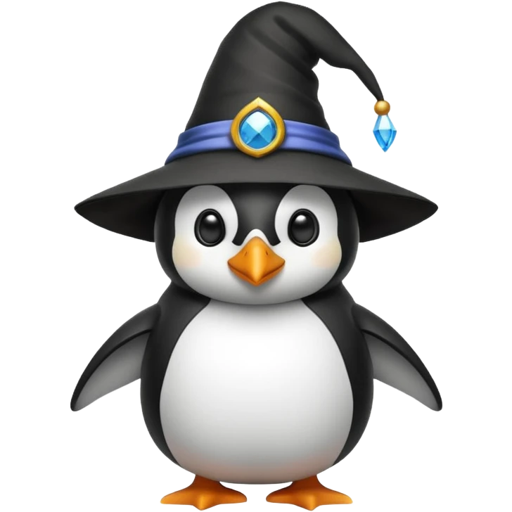 Penguin Wizard emoji