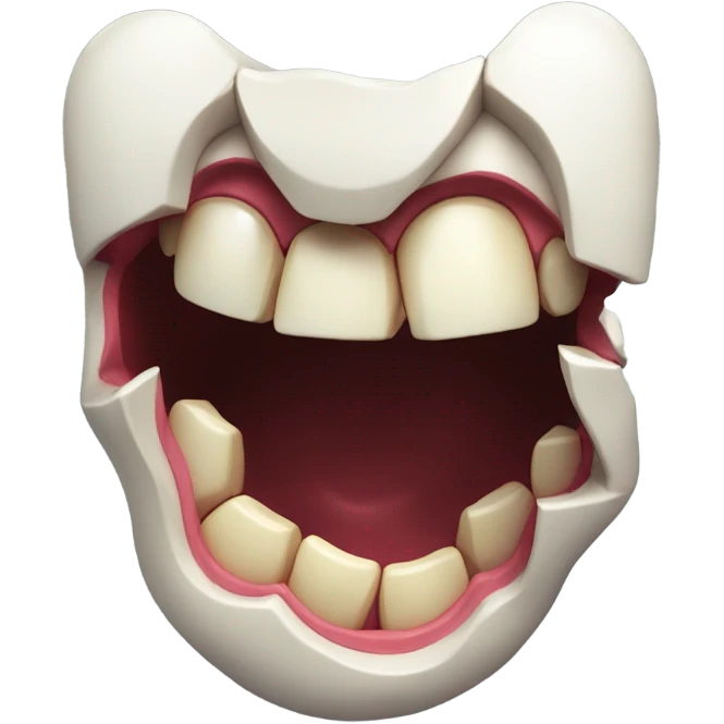 Horror broken teeth emoji