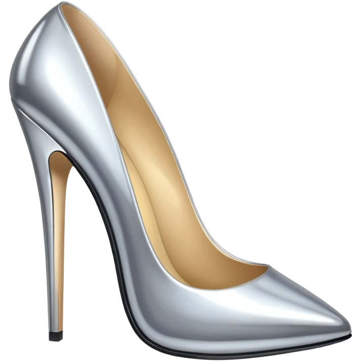 Chrome high heels emoji