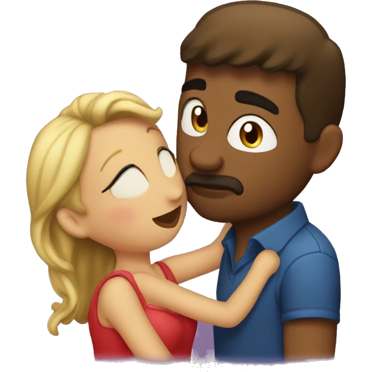Tirando un beso enamora emoji
