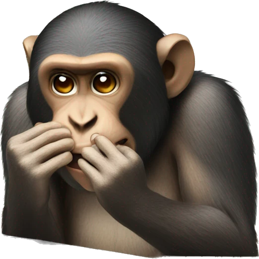 monkey crying uses phone emoji