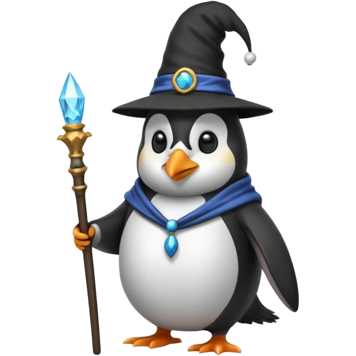 Penguin Wizard emoji