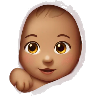 new born baby pink blanket emoji