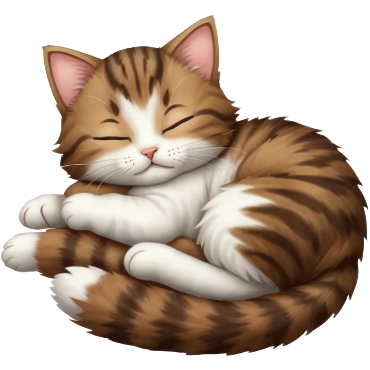 dark brown tabby and white kitten sleeping whilst in funny positions stretched out and  upside down emoji