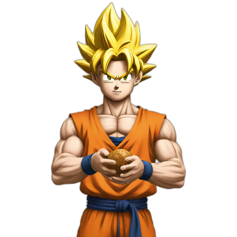 goku holding nuts emoji