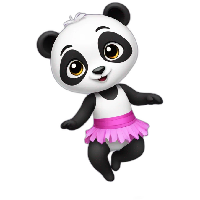 a panda who does rhythmic gymnastics emoji