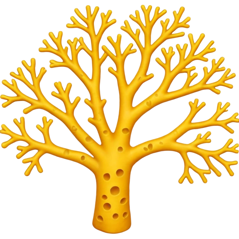 yellow Coral  emoji