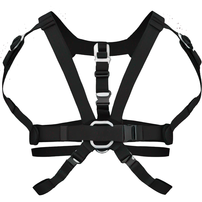 Black fashion chest harness emoji
