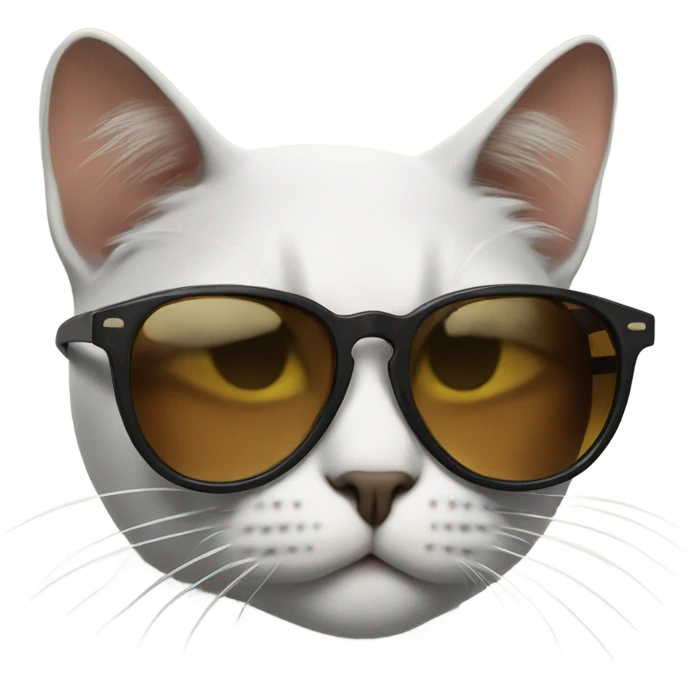 smoking cat with sunglasses emoji