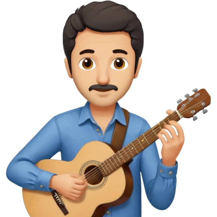 داریوش اقبالی در حال نواختن گیتار emoji