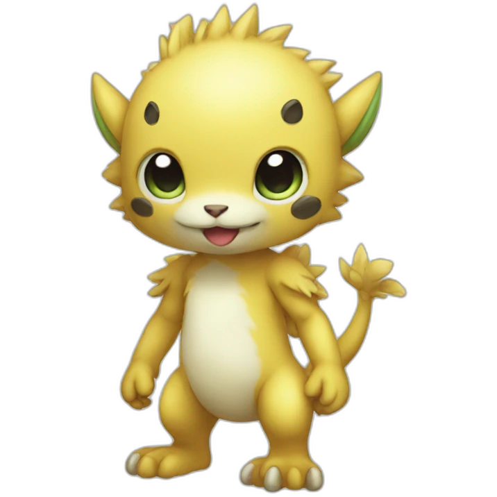 baby Digimon creature full body emoji