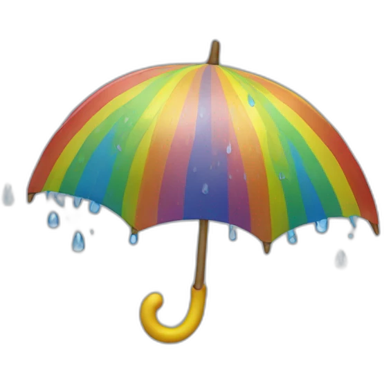 Lluvia arcoiris emoji