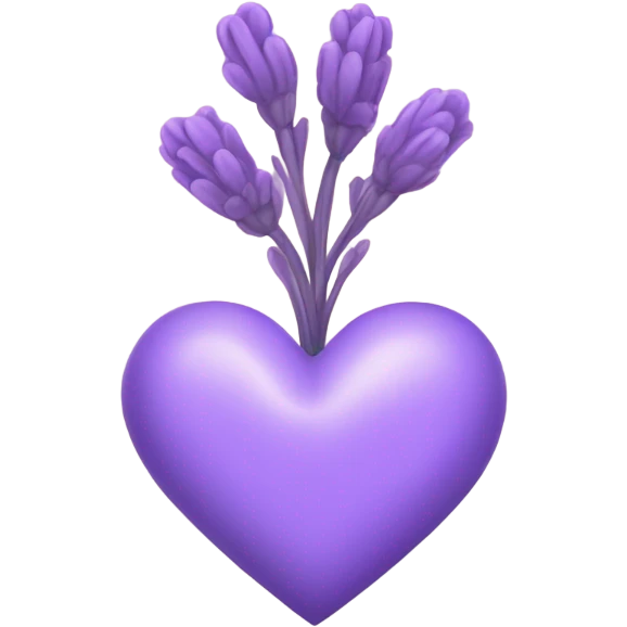 lavender purple heart emoji
