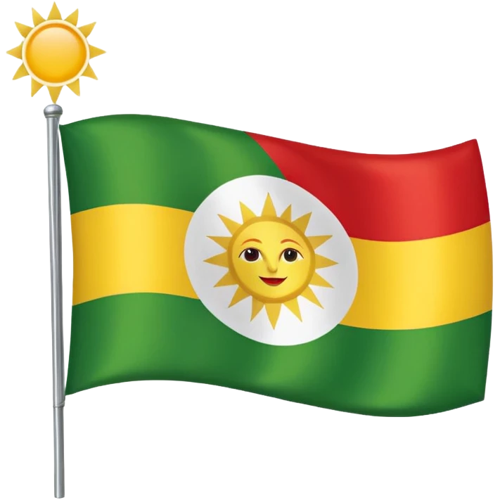 Create emoji Kurdistan flag  emoji