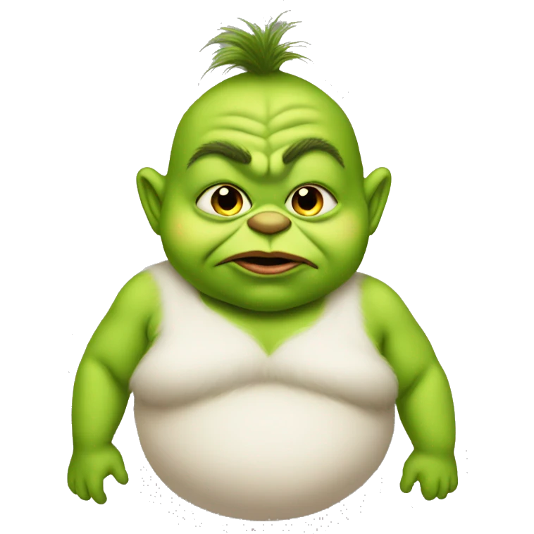 fat baby grinch emoji