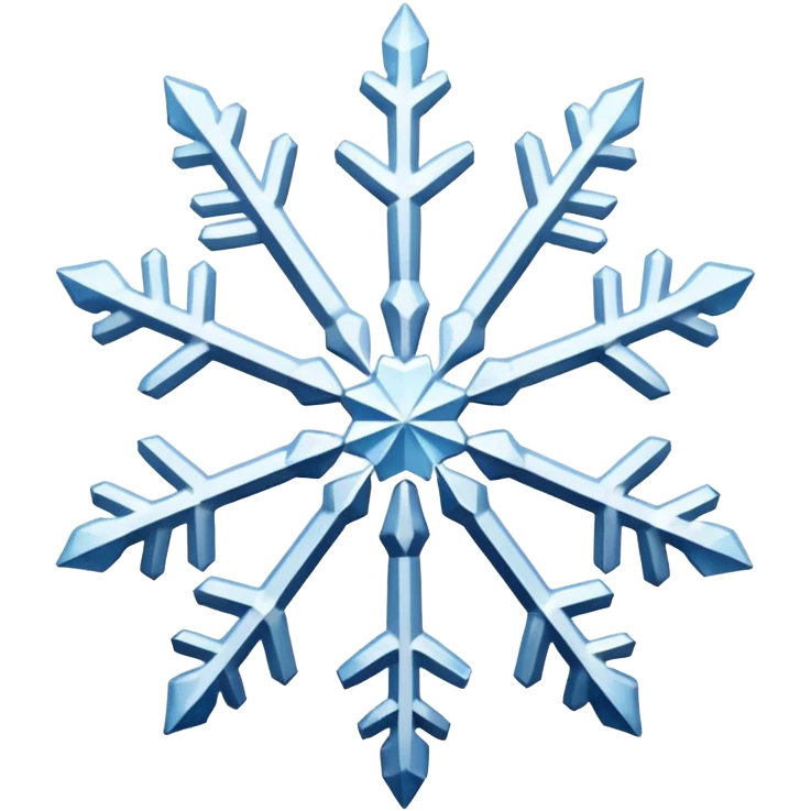 Snowflakes in winter morning emoji