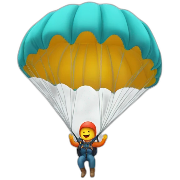 Saut en parachute  emoji