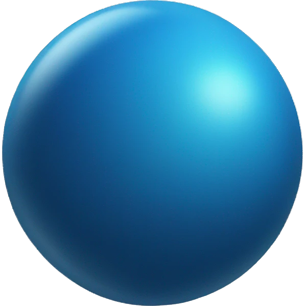 blue sphere emoji