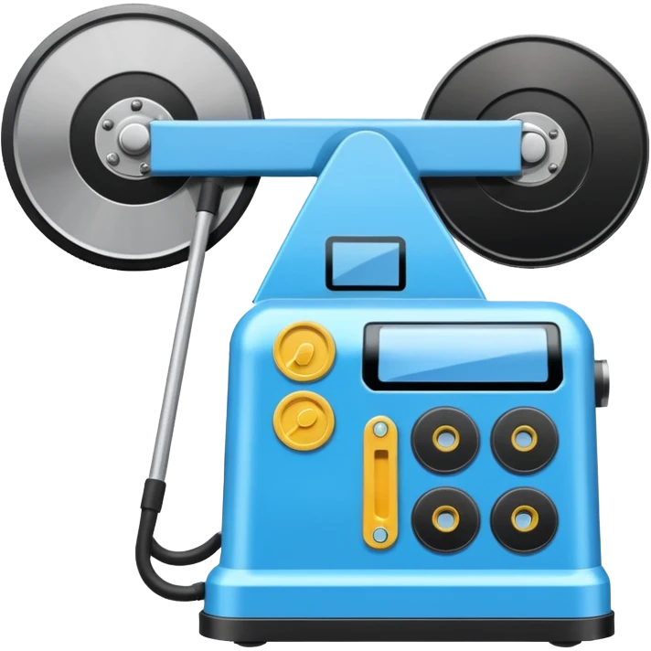 A window cleaning machine with two discs emoji