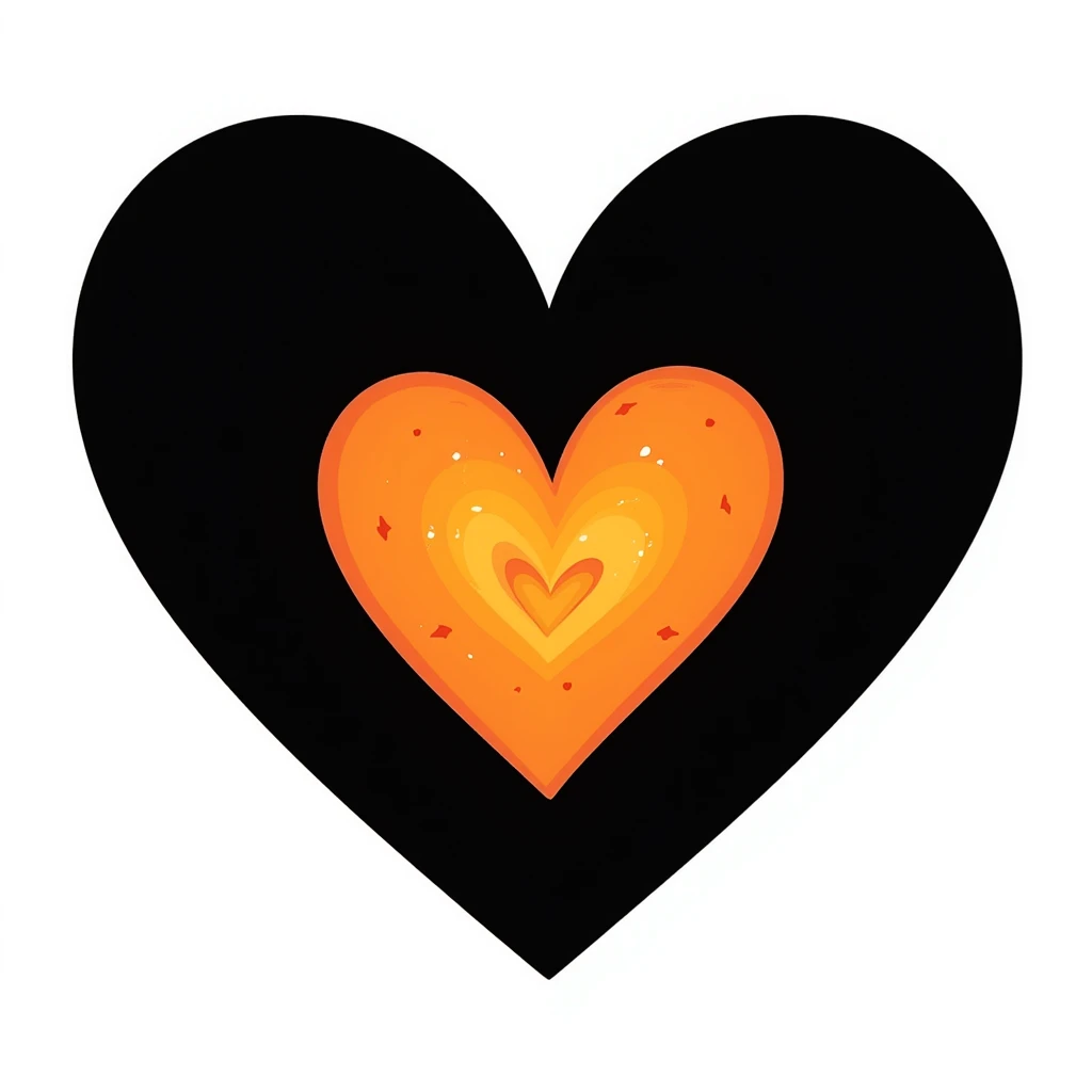 orange heart emoji