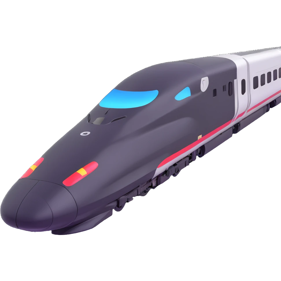 high speed bullet train emoji