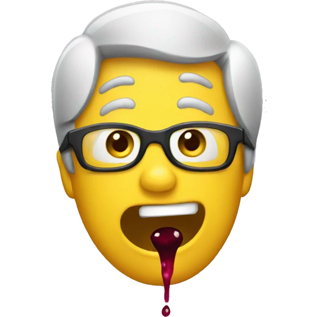 Whiny wine emoji