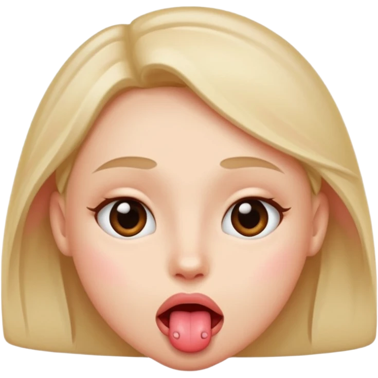 a blushing face with a tongue out and eyes crossed over emoji