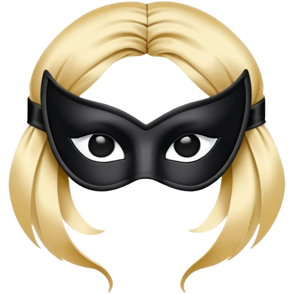 elegant black eye mask emoji