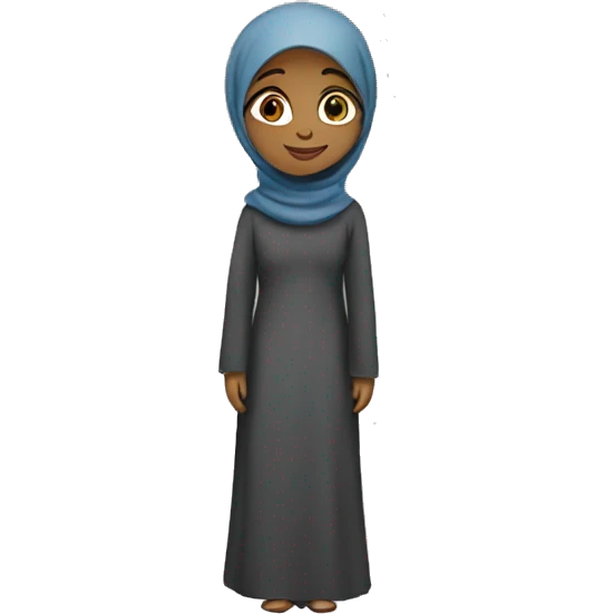 A muslim girl in love emoji