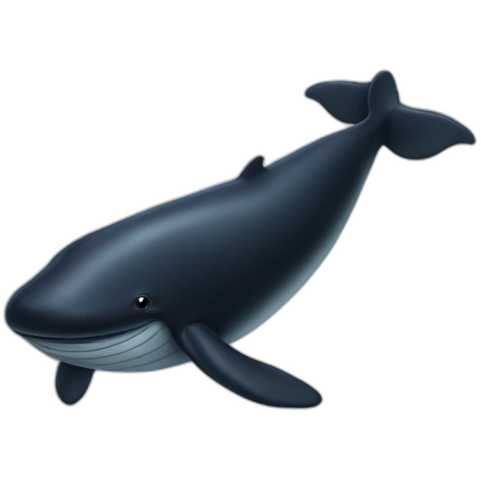 black whale emoji