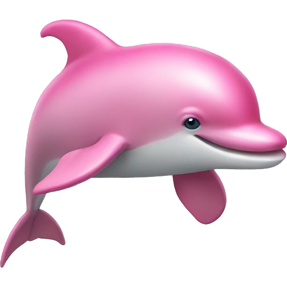 Pink dolphin emoji
