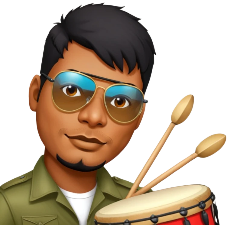 Festive Drummer emoji